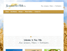 Tablet Screenshot of bmtricemills.com